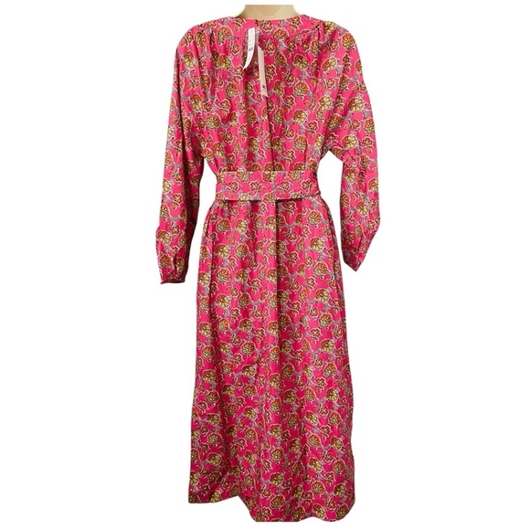 J. Crew Collection Midi Maxi Dress Ratti Floral Tie Waist Shirtdress New NWT - Picture 6 of 13